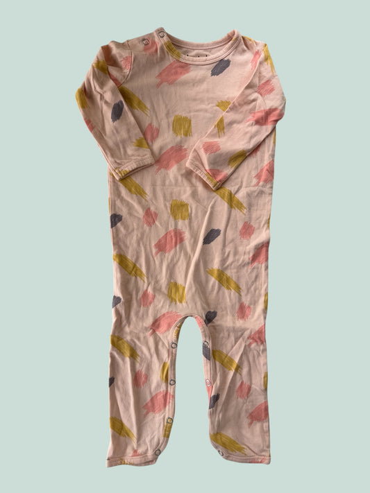 Pink cotton romper 3-4Y | Iglo + Indi