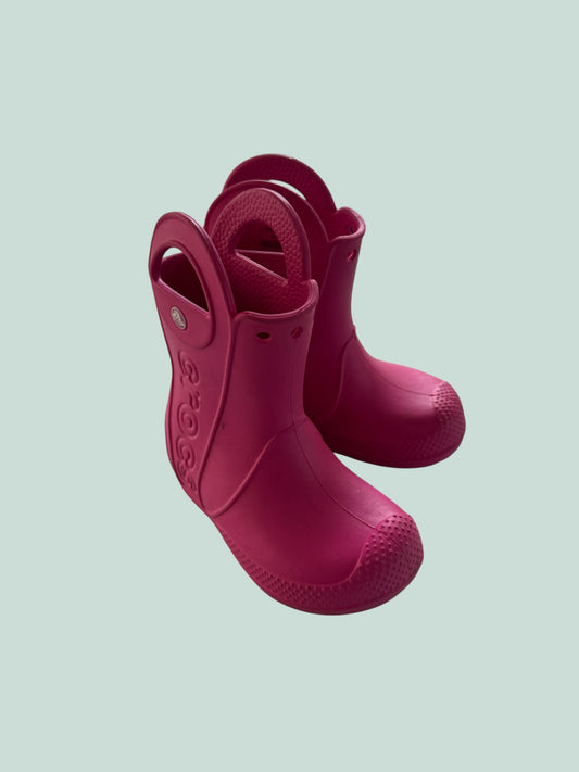 Pink lighweight rainboots 8US Little Kids