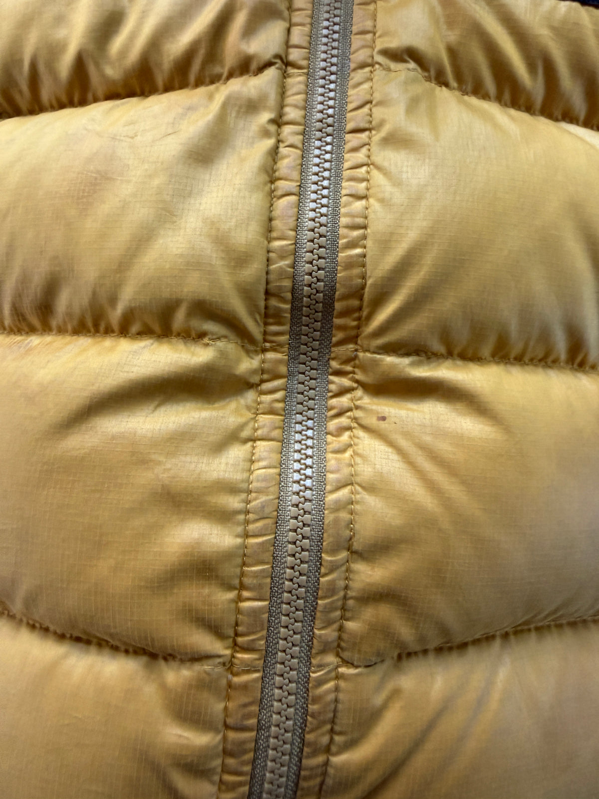 Gold hi-loft down sweater puffer hoodie 2Y | Patagonia