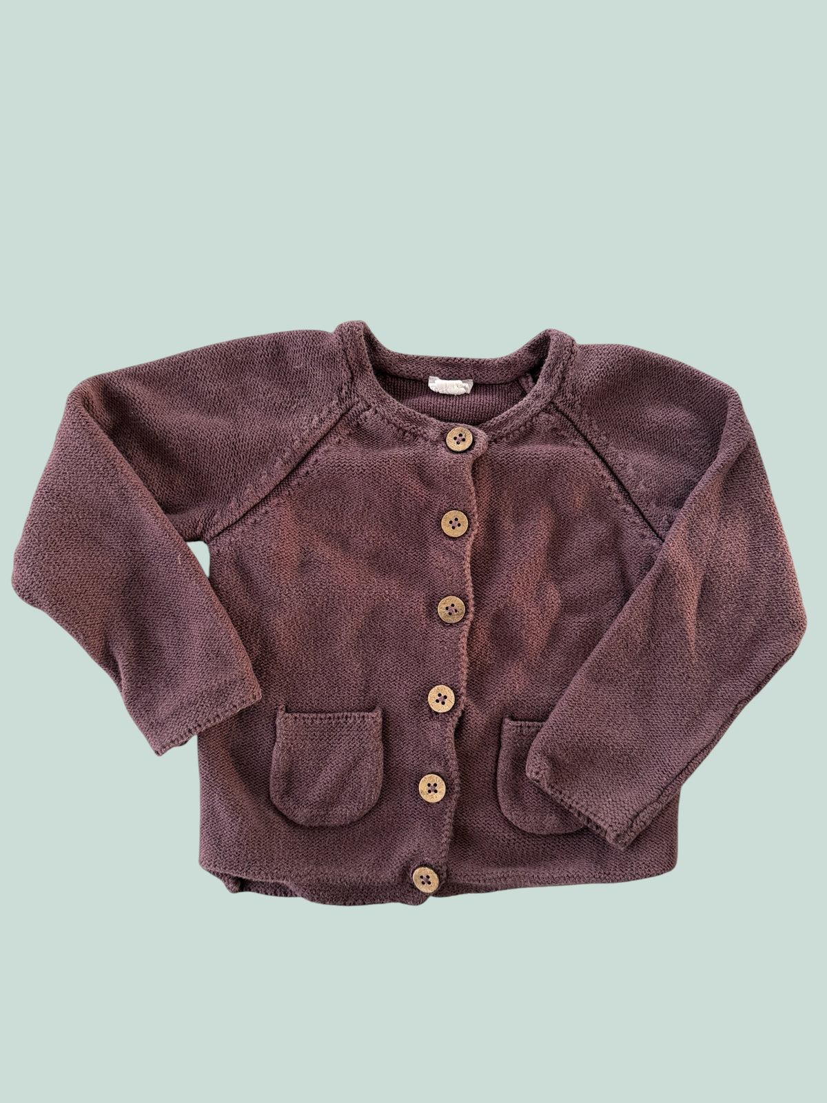 Cotton knit cardigan 1Y | Jamie Kay