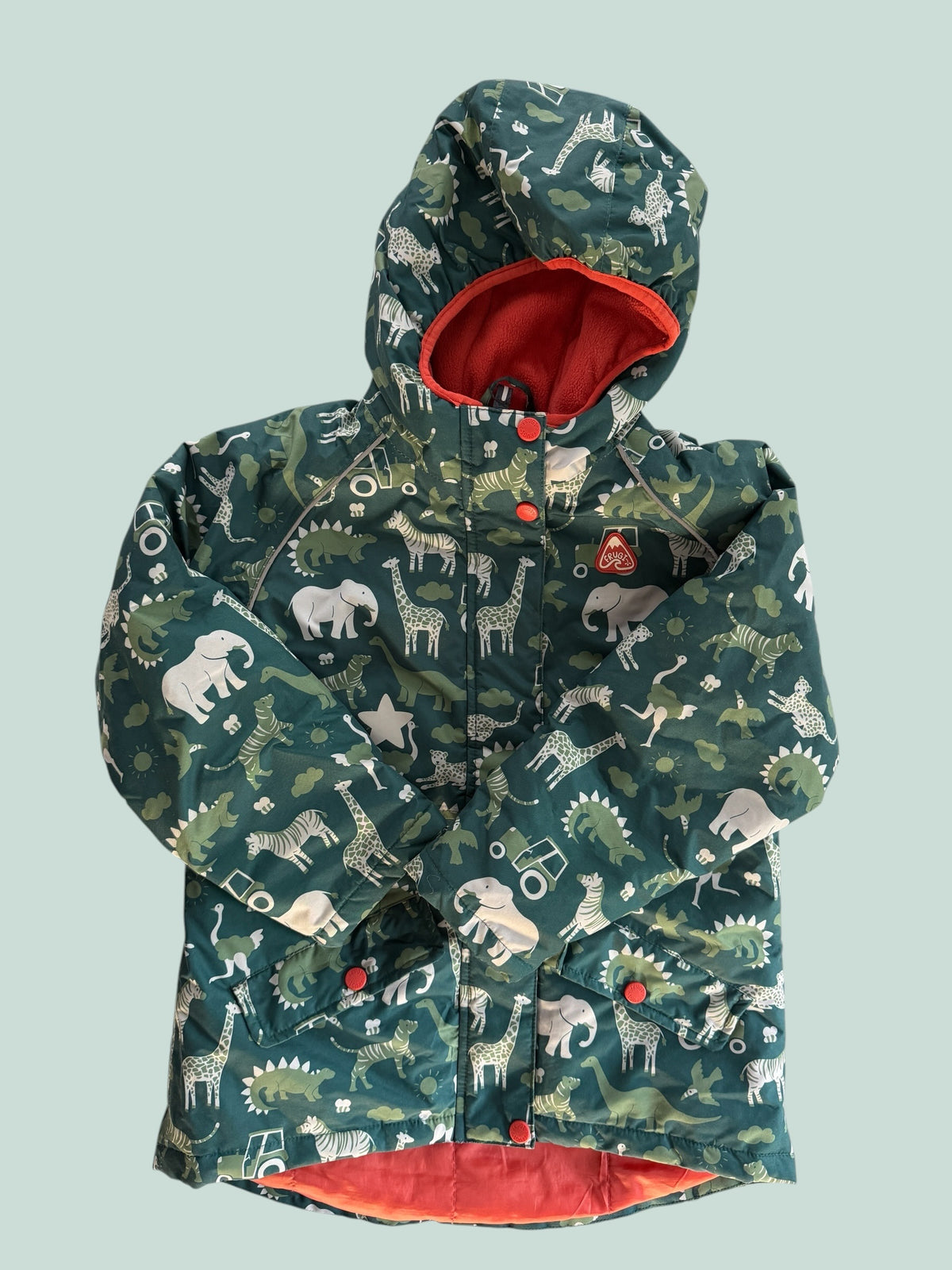 Safari animal waterproof coat 8-9Y | Frugi