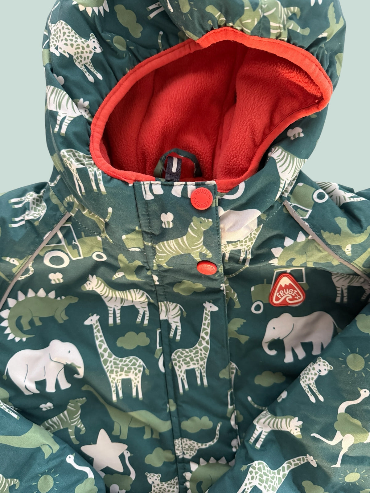 Safari animal waterproof coat 8-9Y | Frugi