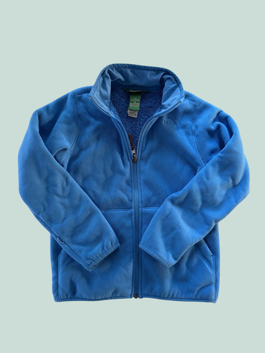 Blue fleece reversible sweater 8Y | L.L Bean