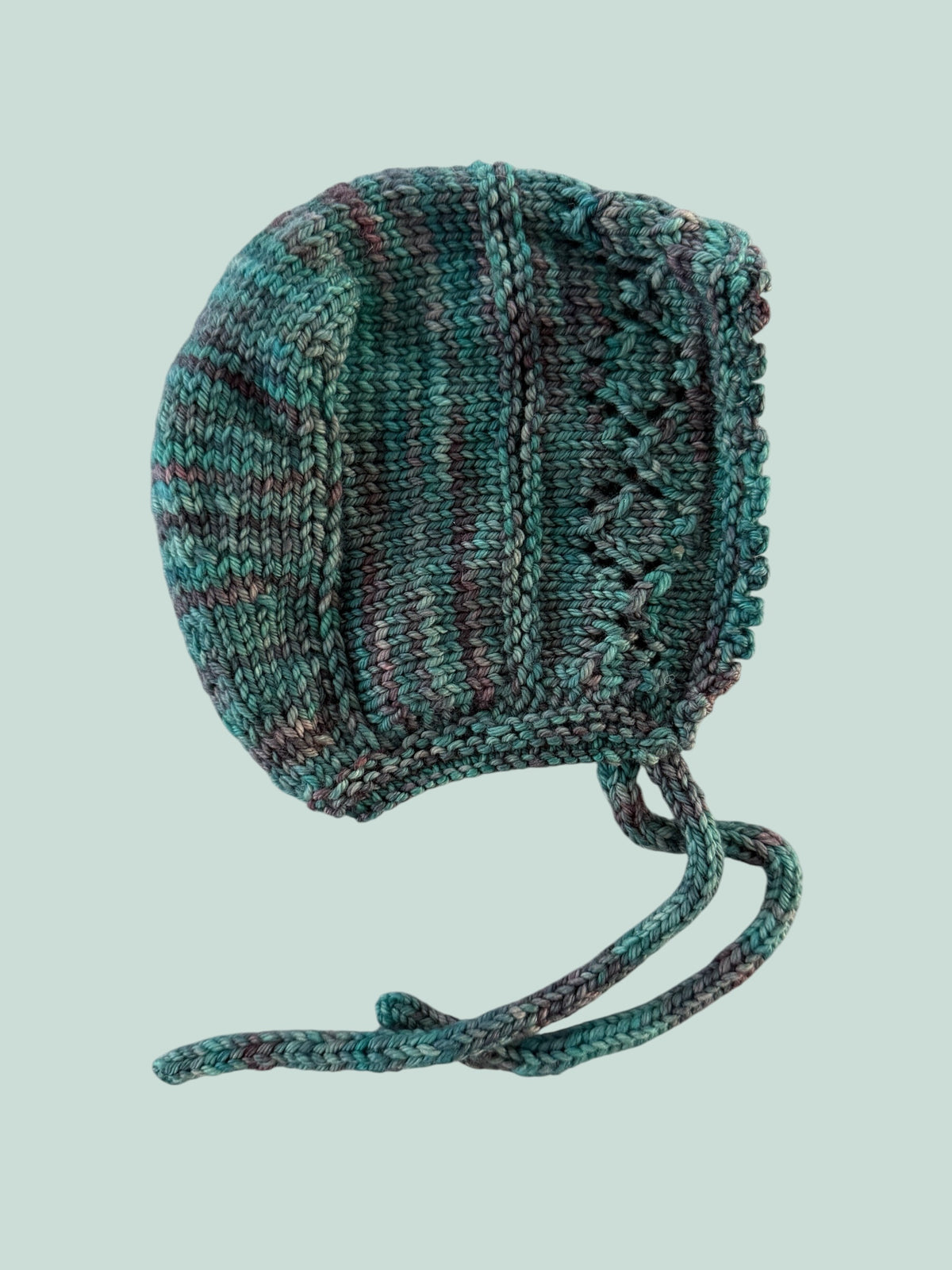 Merino wool knit bonnet 1-2Y | Handmade
