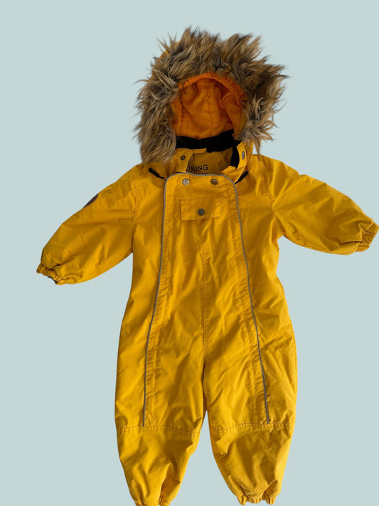 Yellow waterproof winter snowsuit 2Y (92) | Kuling