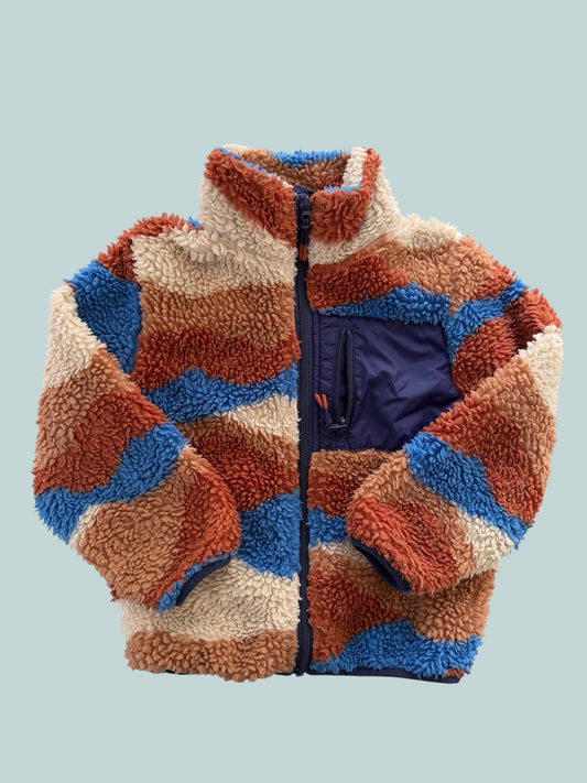 Colourful sherpa fleece jacket 4-6Y | H&M