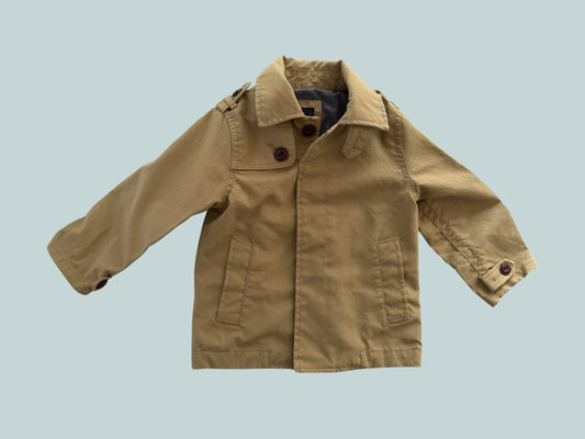 Beige cotton trench coat 3Y | Gap