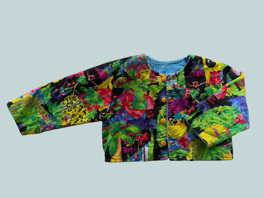 Vintage reversible light cotton jacket 2-4Y | Dandi Lions