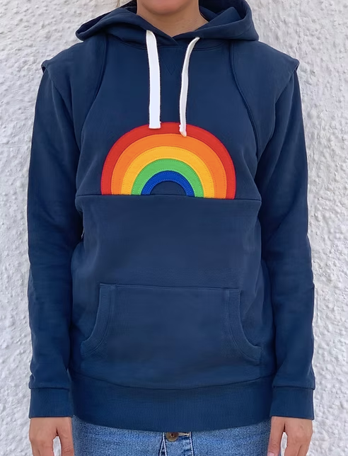 Organic cotton nursing hoodie size L adult | Supersprogs