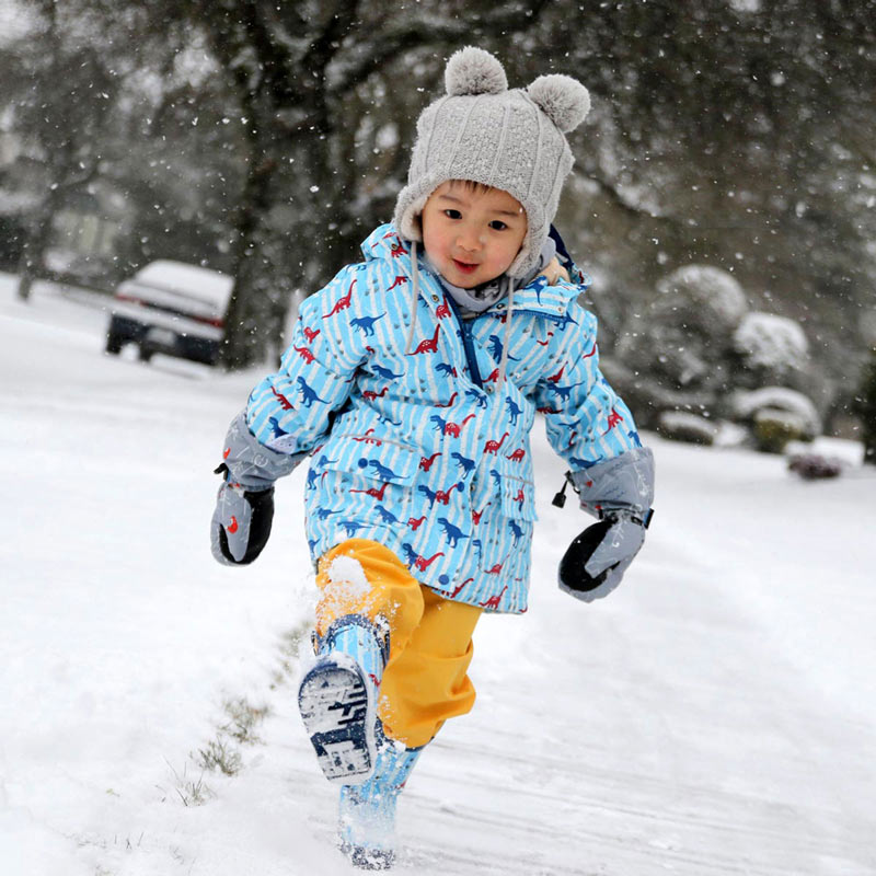 Mustard fleece lined rain pants 1Y | Jan & Jul