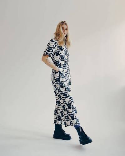 Cotton cat jumpsuit  US14/UK 18 |  Lucy and Yak + Eniko Ragan