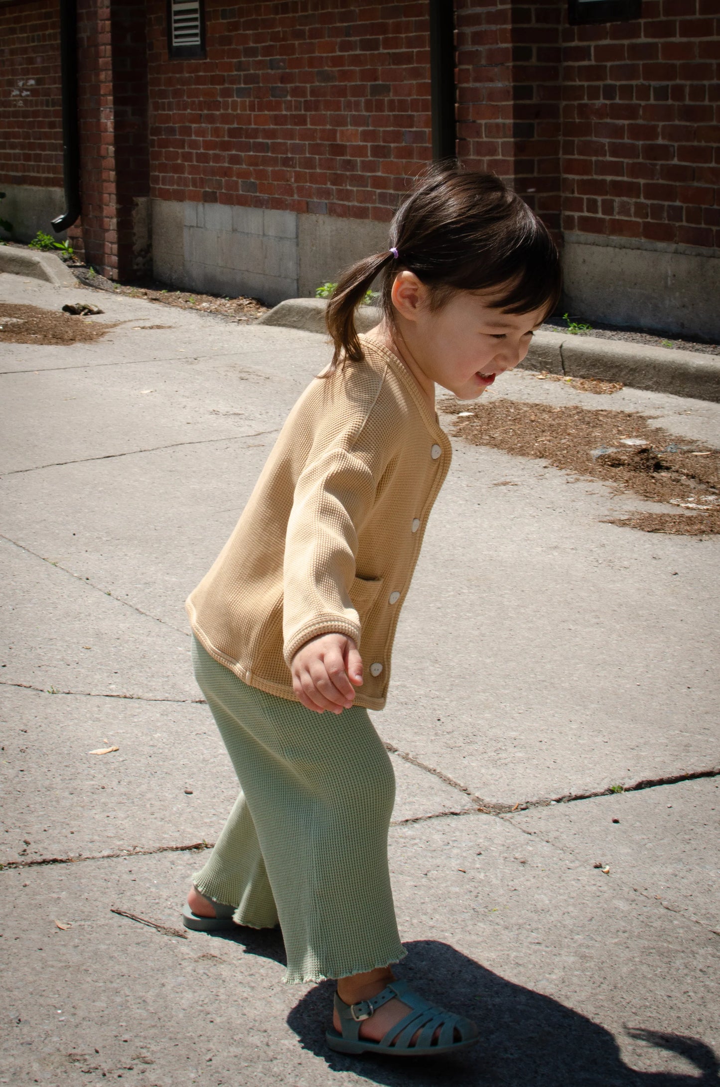 Organic cotton waffle pants 3-4Y | Tiny Advocates